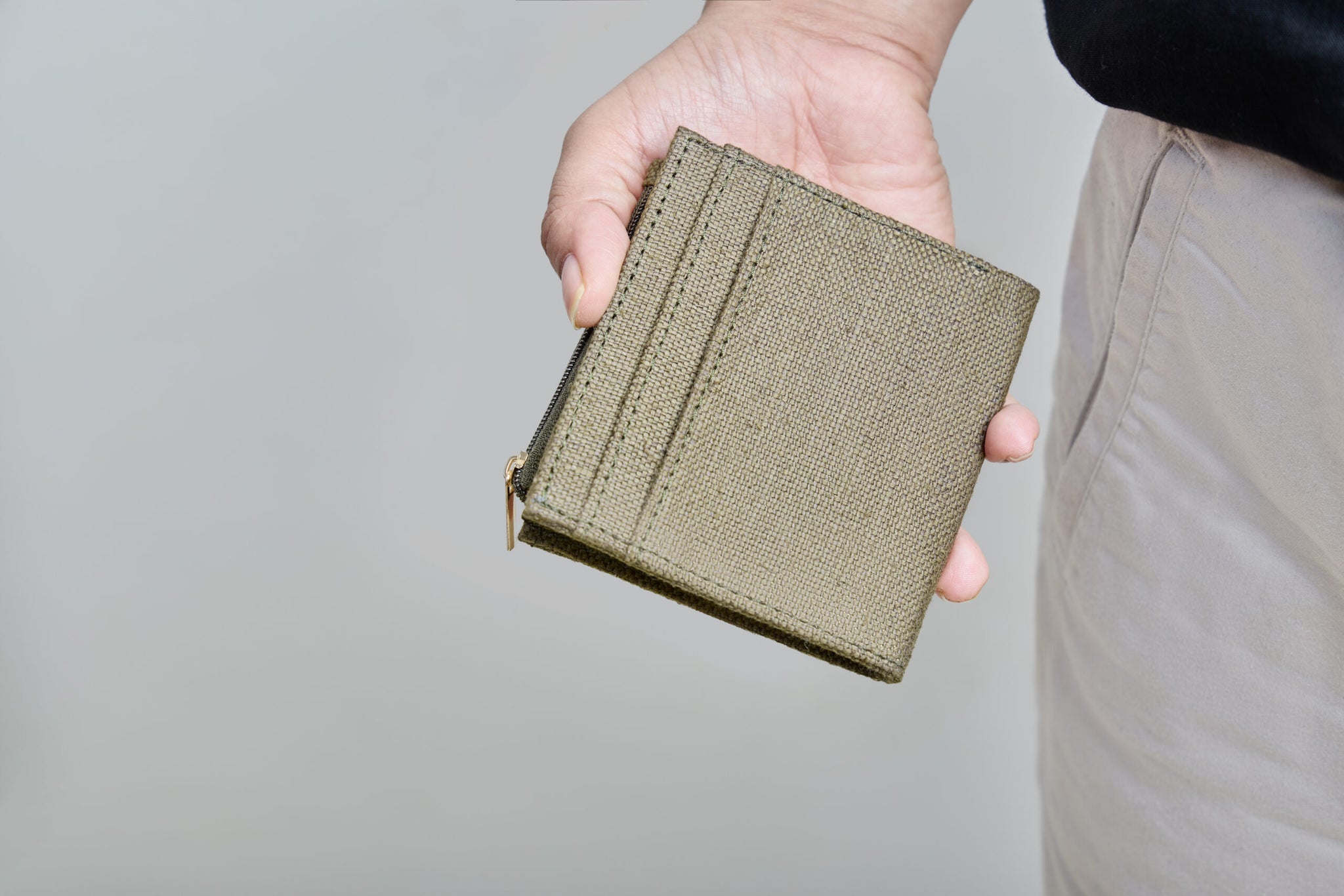 Hemp Men's Wallet with Coin Pocket
