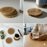 Eucalyptus Wooden Coaster(Pack of 4)