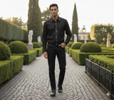 Men Solid Hemp Casual Shirt