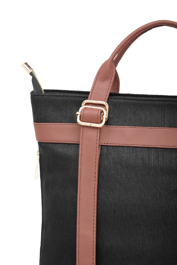 Hemp 2 in 1 Backpack Black