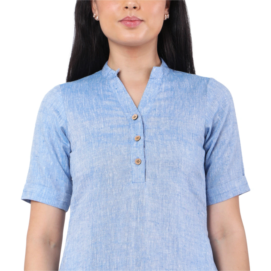 Hemp Denim Blue Dress