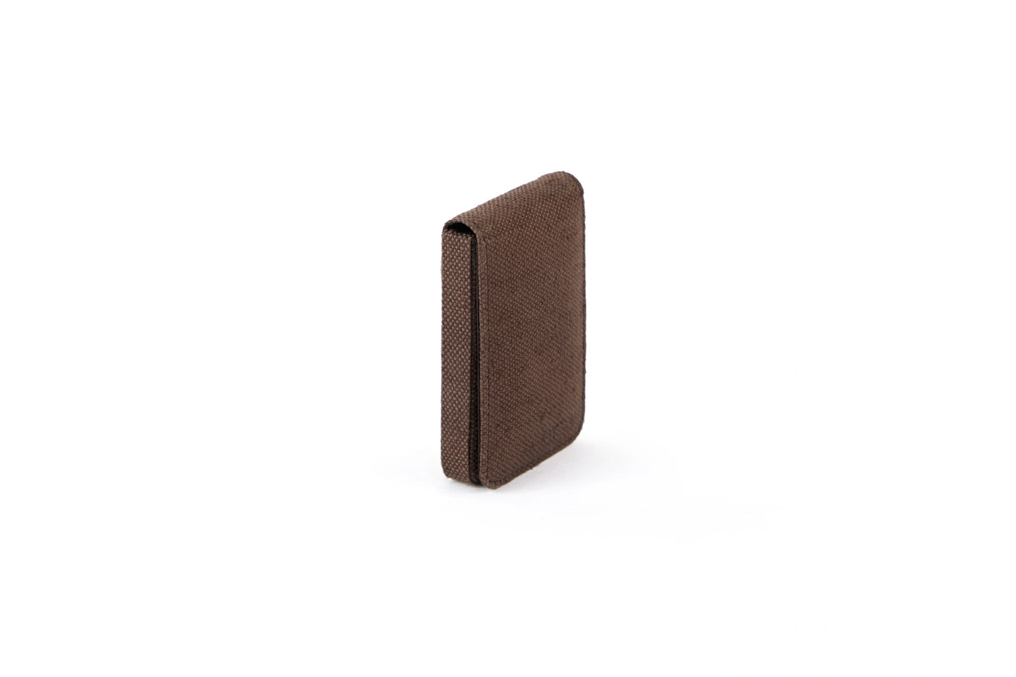 Hemp Fliptop Vertical Card Holder Brown
