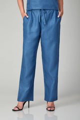 Hemp Oriental Blue Pants