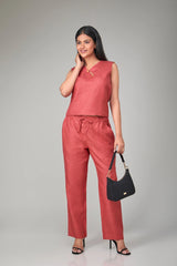 Hemp Teracotta Red Co-Ord Set