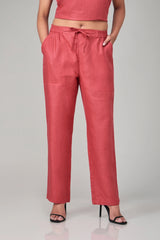 Hemp Teracotta Red Pants