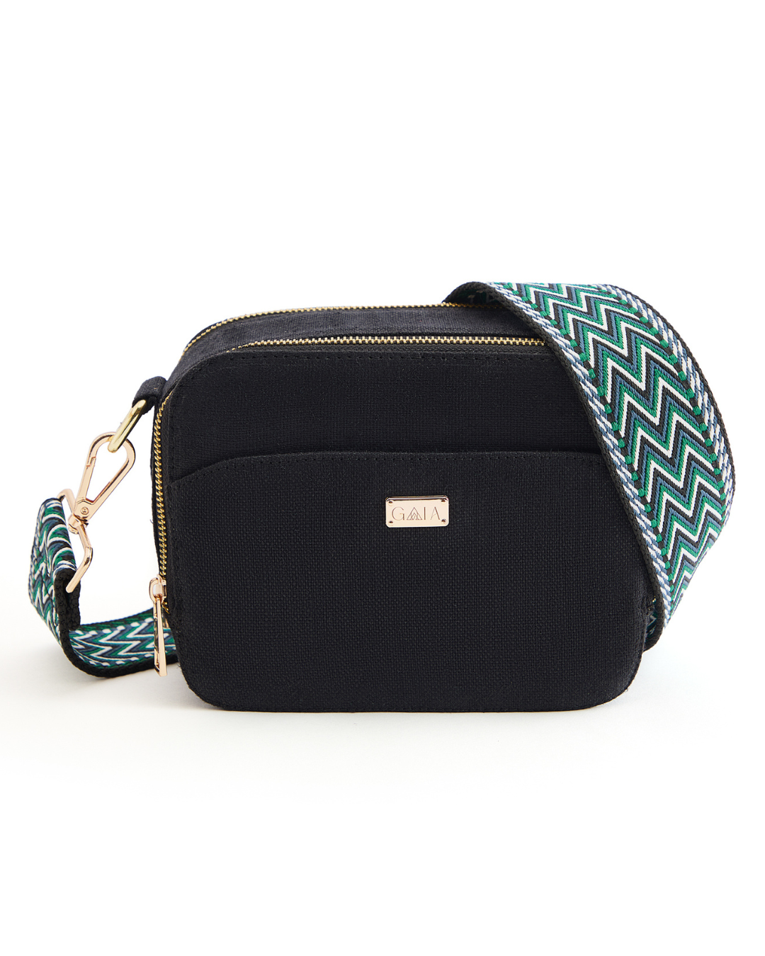 Hemp Double Pocket Sling Bag