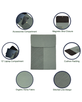 Hemp Laptop Sleeve Sage