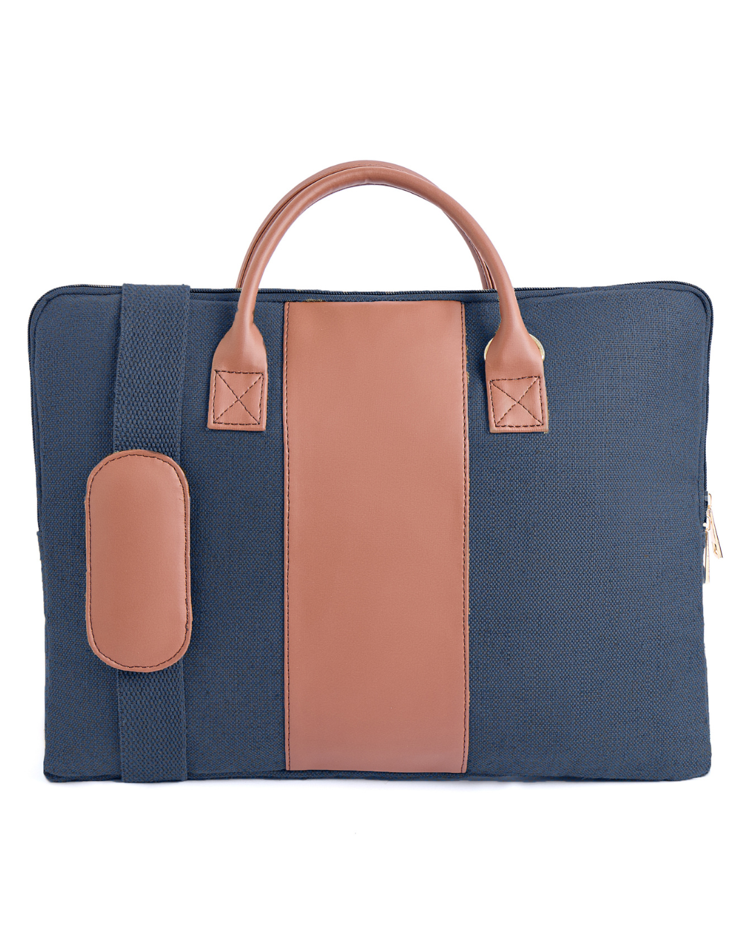 Hemp and PU Slim Laptop Bag